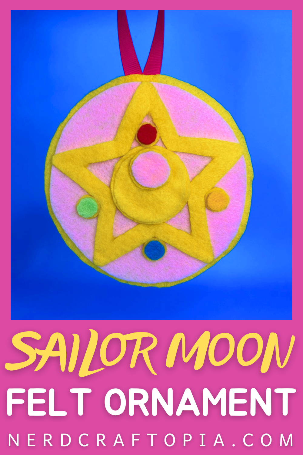 sailor moon felt ornament