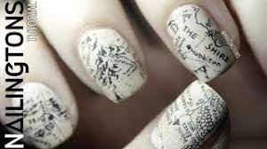 easy middle earth hobbit inspired nail art