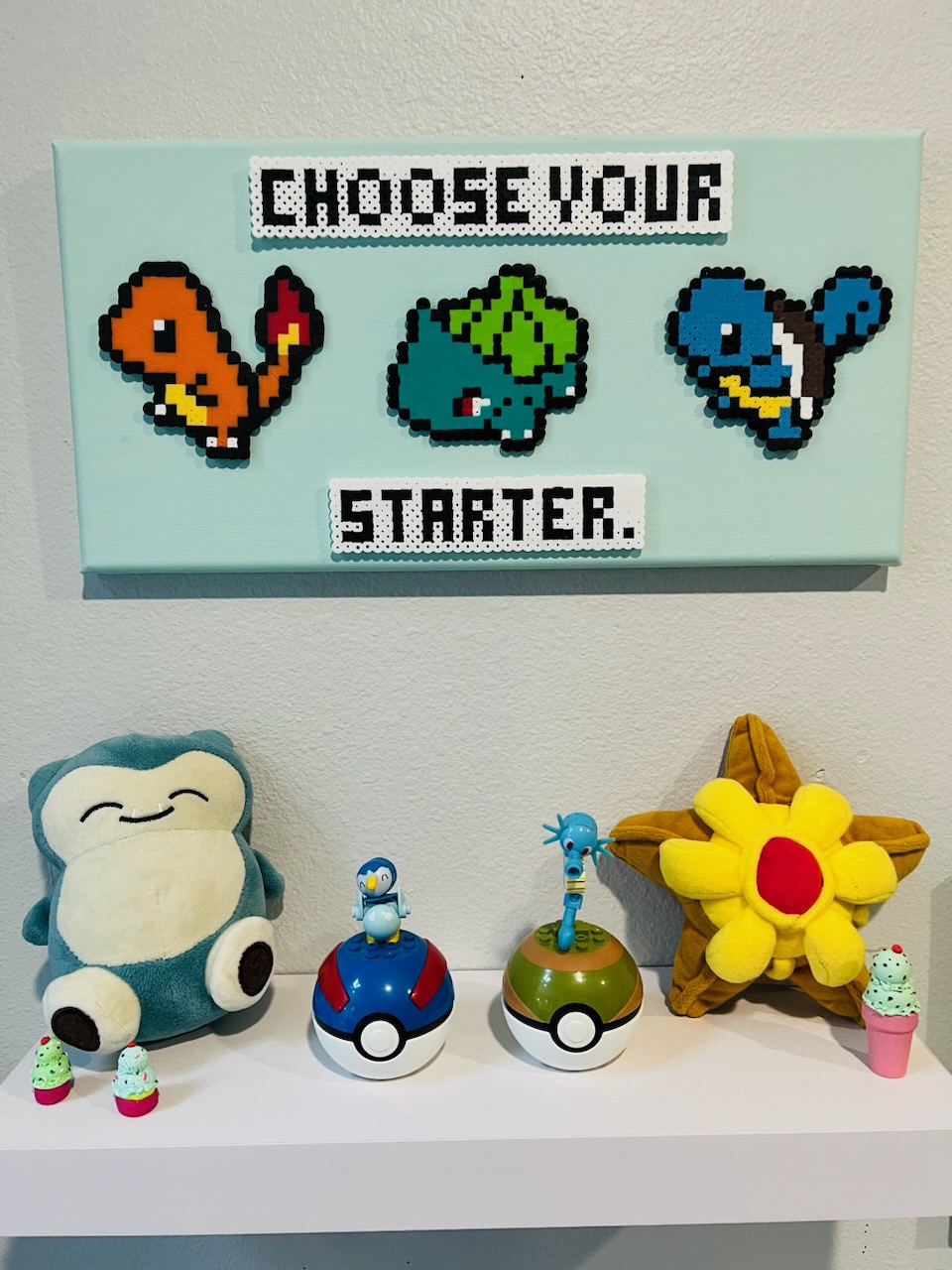 pokemon perler bead design choose your starter with pokemon decor