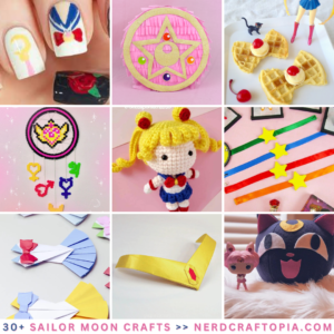 Sailor Moon Crafts collage graphic