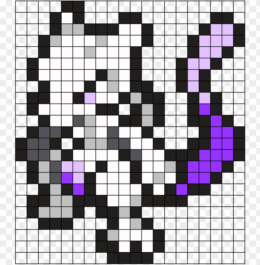 mewrwo pokemon perler bead art pattern