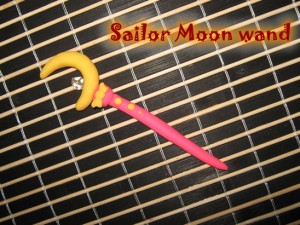sailor moon wand craft made from clay