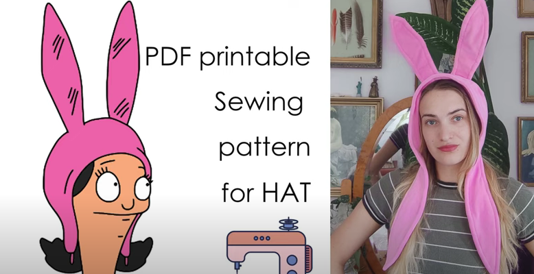 bobs burgers louise hat pattern video tutorial