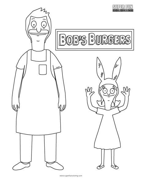 bob and louise coloring sheet