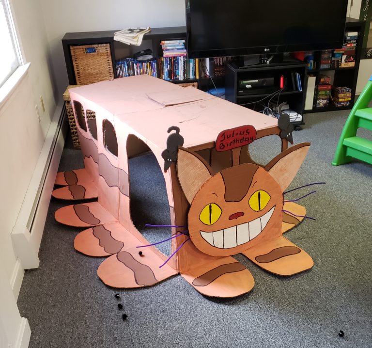 DIY giant cat bus from studio ghibli movies