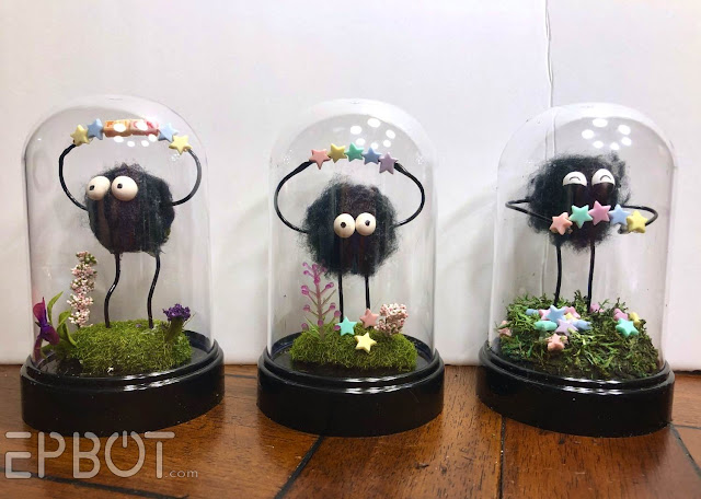 dollar store soot Sprite terrariums