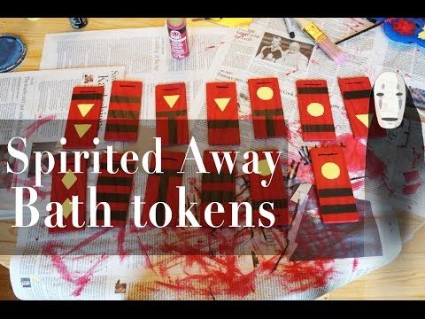 spirited away diy wooden bath tokens