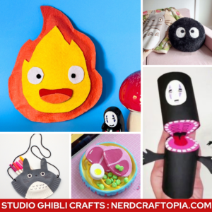 studio ghibli craft ideas collage