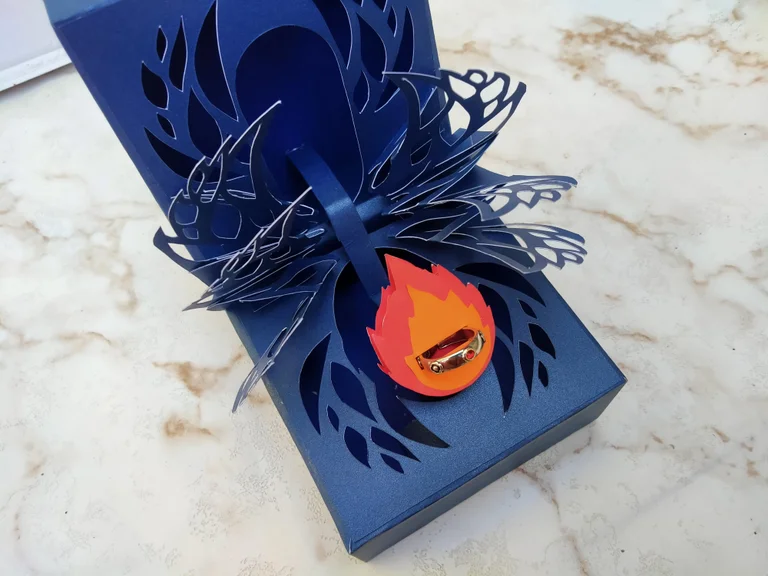 diy pop up ring box howls moving castle inspired