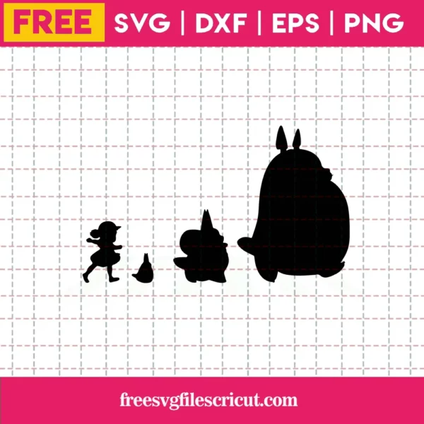 studio ghibli my neighbor Totoro free SVG file