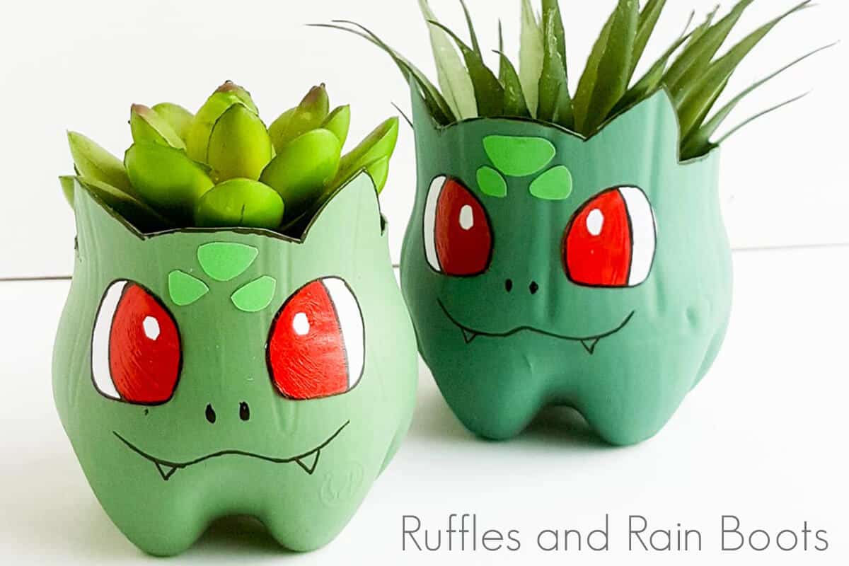 easy recycled pokemon planter diy