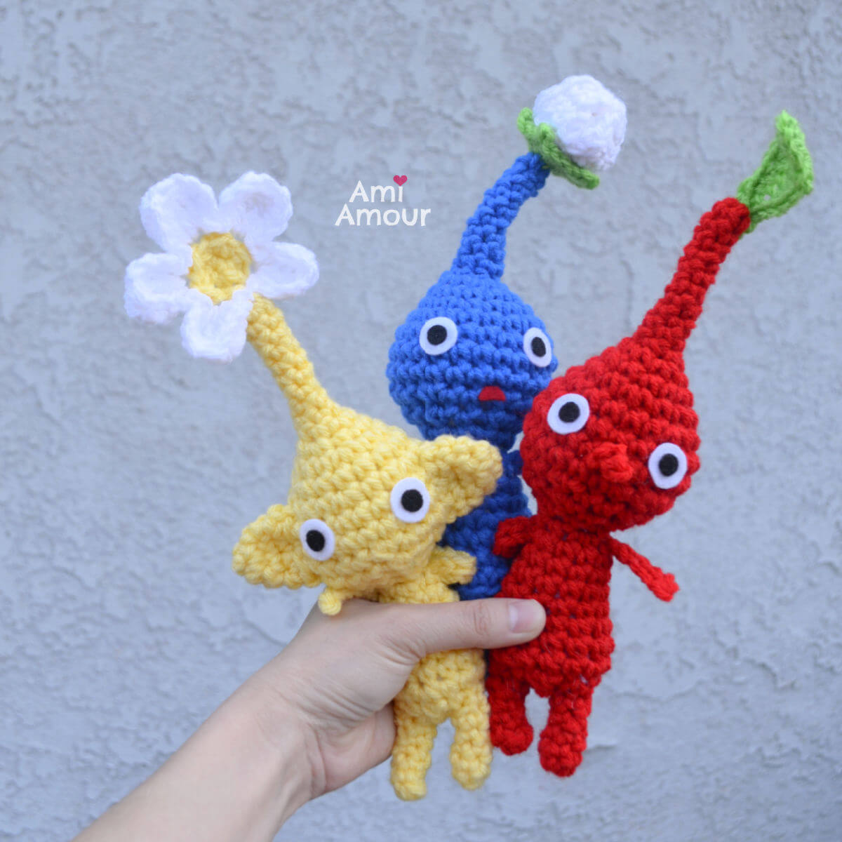 Pikmin amigurumi toys