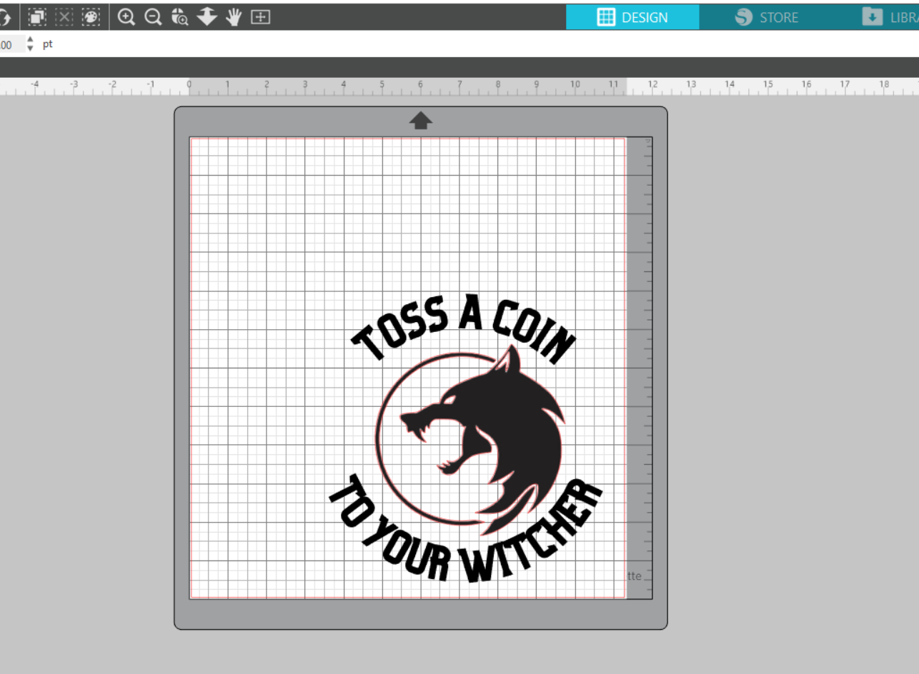 free the Witcher SVG file in silhouette studio