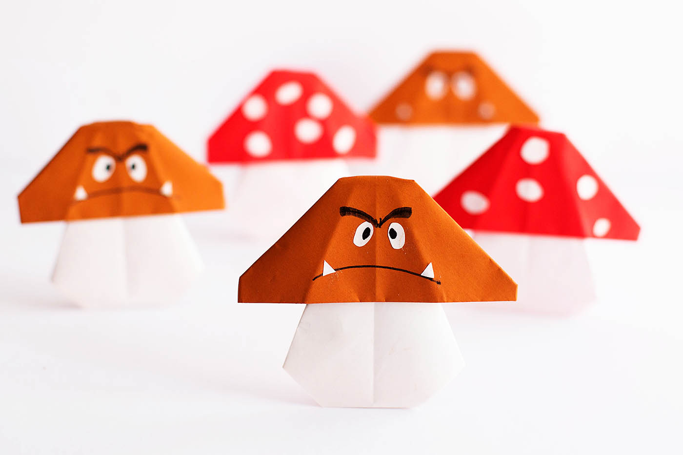 diy Mario mushroom goombas