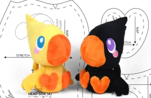 chocobo plushie diy final fantasy sewing pattern