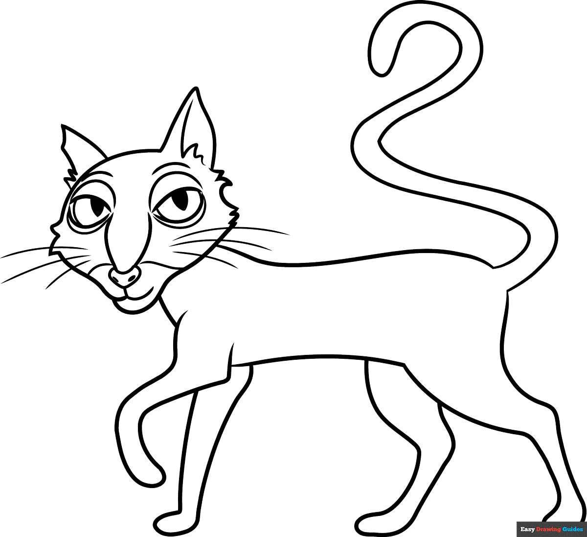 cat from Coraline coloring page