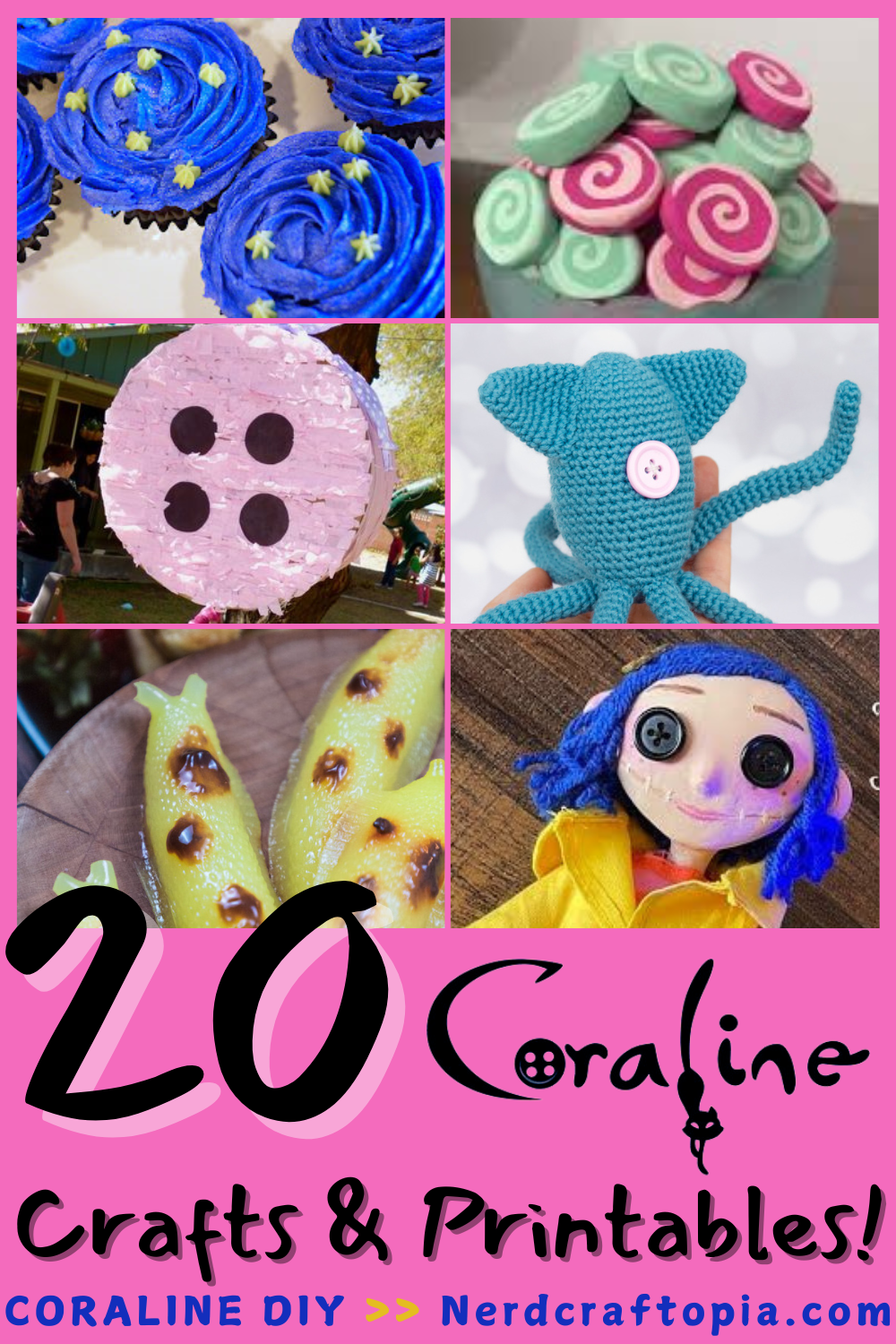 Coraline movie party ideas crafts and printables