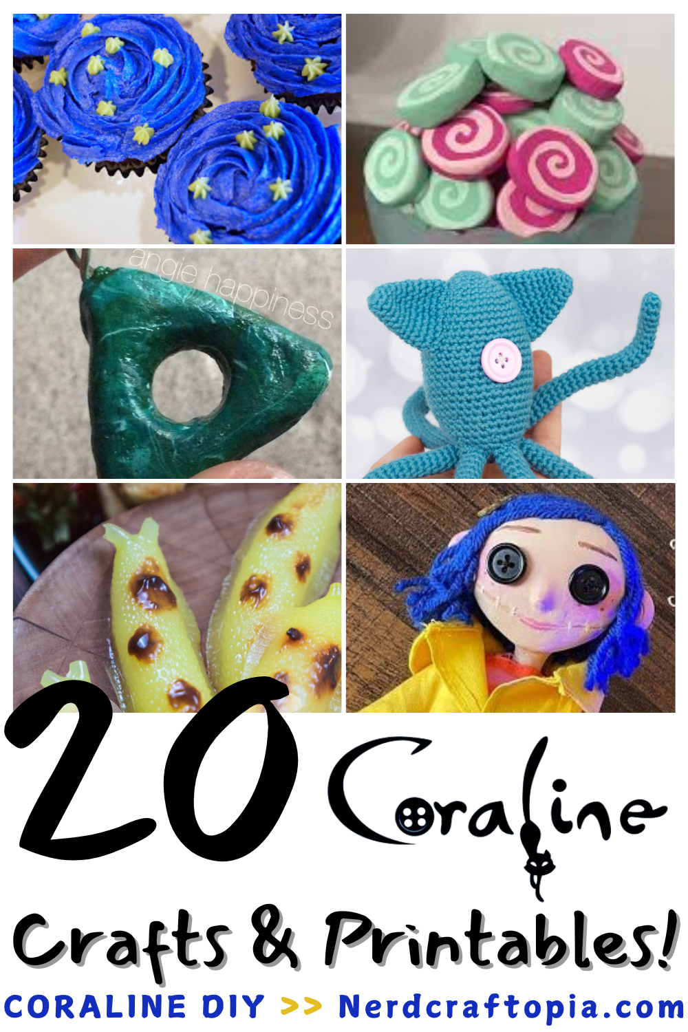 20 Coraline crafts DIYS and printables