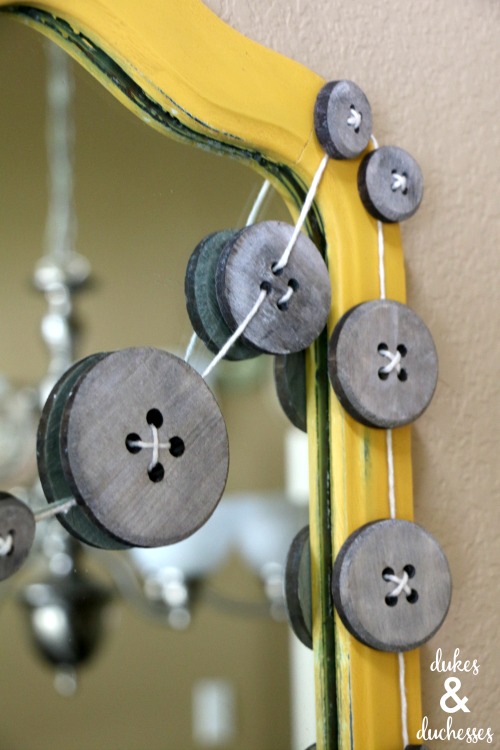 buttons and twine diy garland