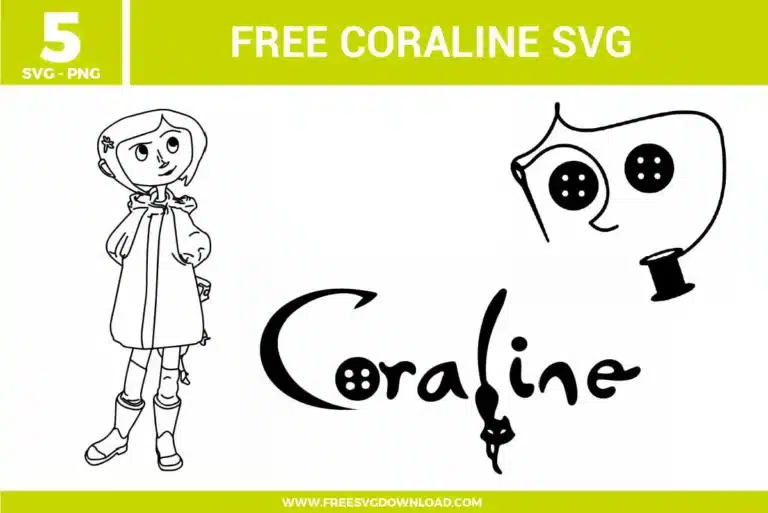 free Coraline SVG files