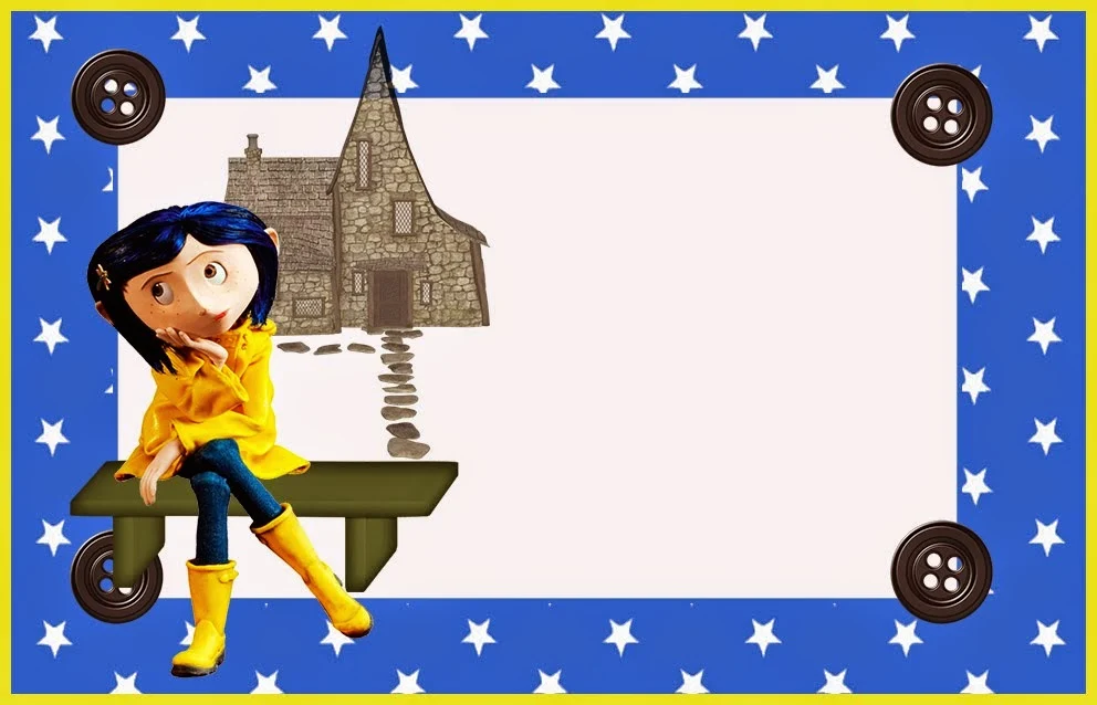 free printable Coraline party invitations