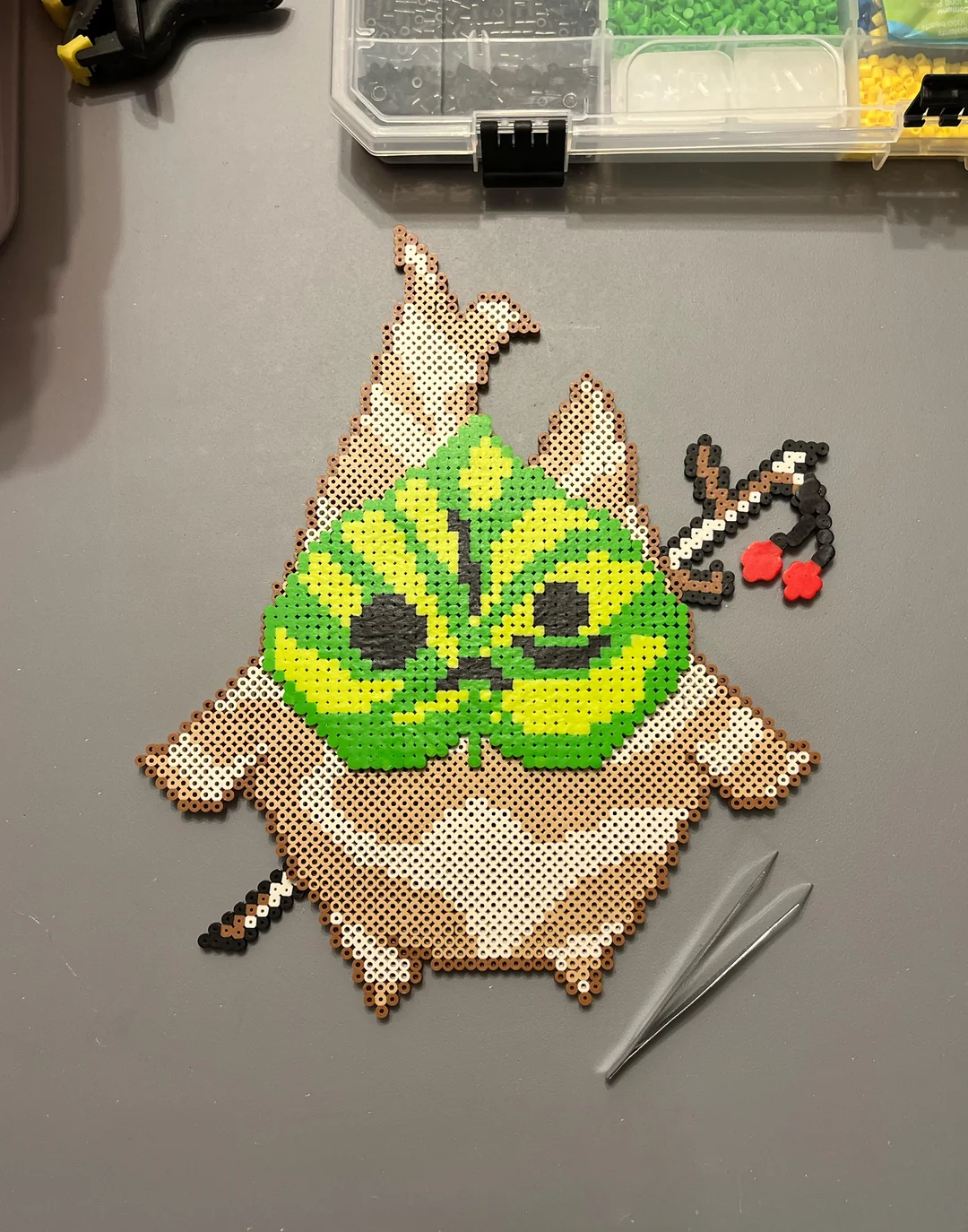 life sized korok Loz perler bead design