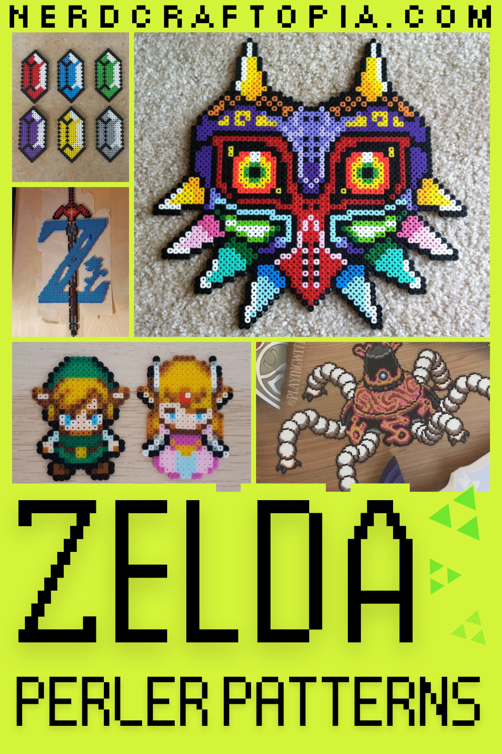 Zelda Perler bead patterns pinterest pin