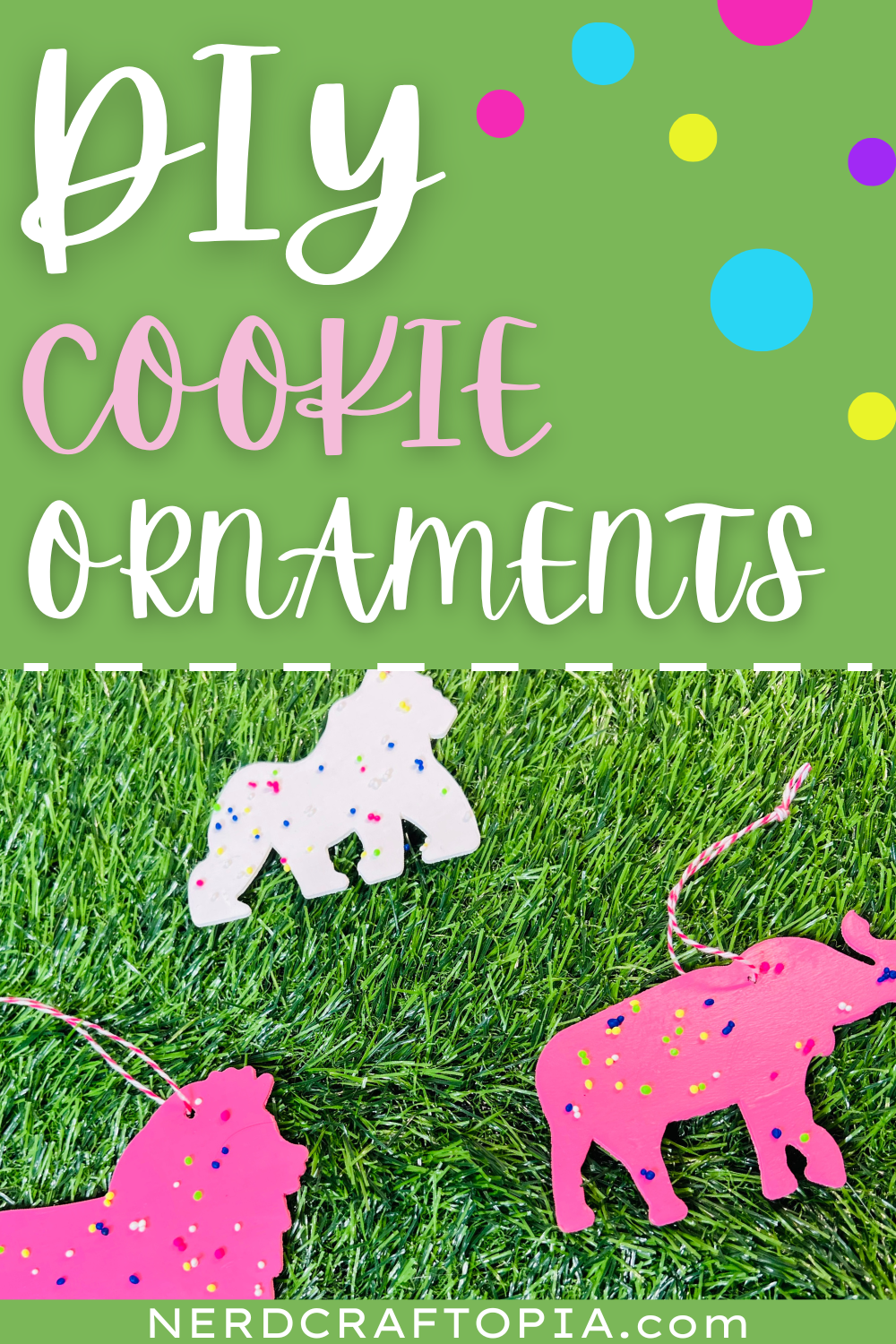 DIY cookie ornaments for Christmas tree