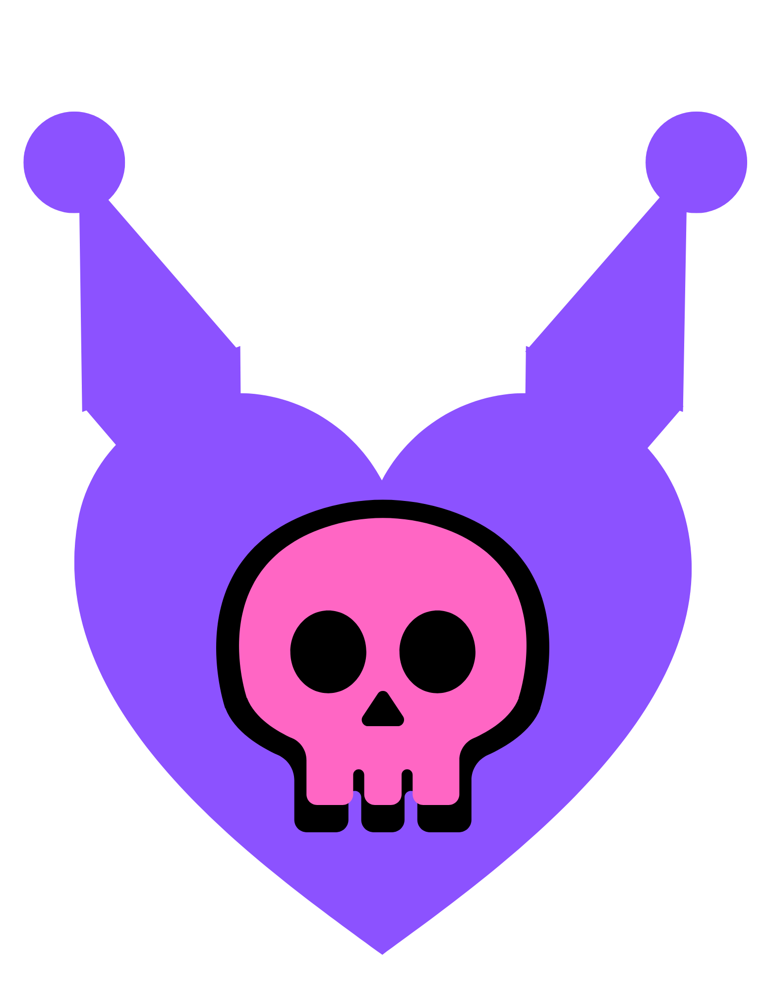 Kuromi Paper ornament